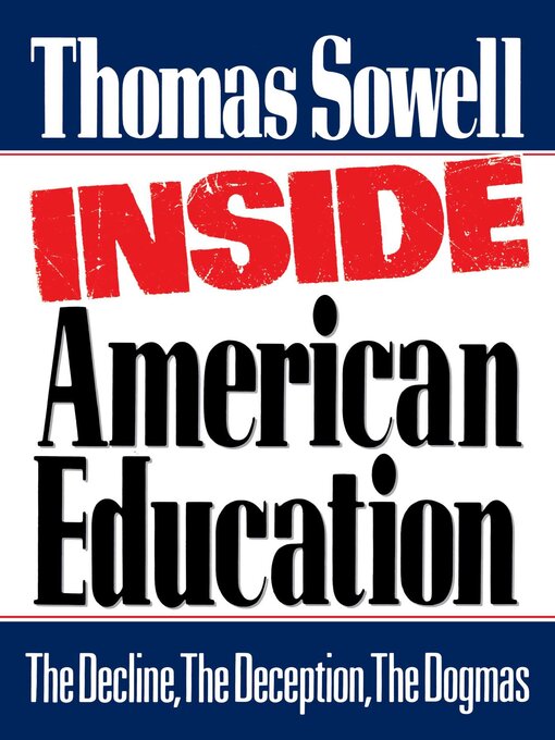Title details for Inside American Education by Thomas Sowell - Wait list